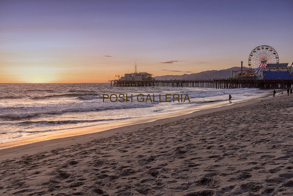 Santa Monica BEACH Golden Sunset