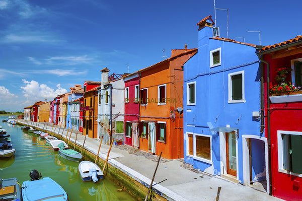 Colorful Island of Burano, Venice, Italy