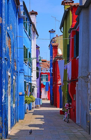 Colored Homes, Burano, Italy